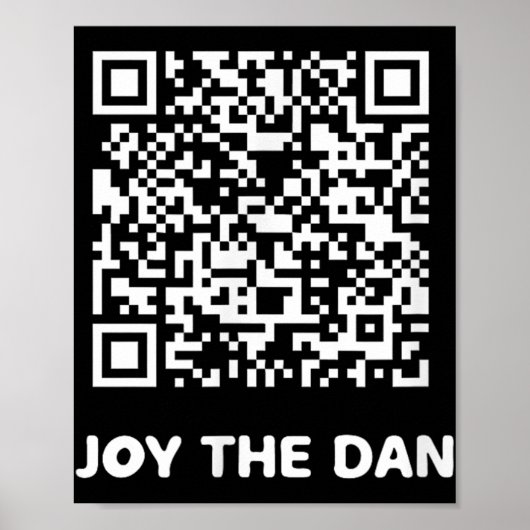 Funny Qr Trump tanzt Interaktiver Code Poster (Vorne)