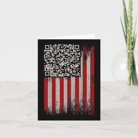 Funny Qr Trumps Tanzcode Karte (Vorderseite)