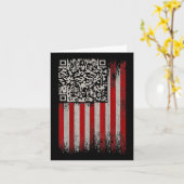 Funny Qr Trumps Tanzcode Karte (Gelbe Blume)