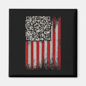 Funny Qr Trumps Tanzcode Magnet (Vorne)