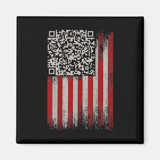 Funny Qr Trumps Tanzcode Magnet (Vorne)
