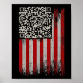 Funny Qr Trumps Tanzcode Poster (Vorne)