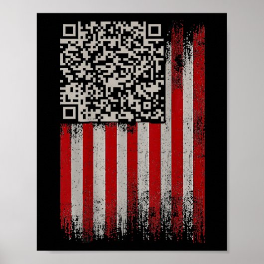 Funny Qr Trumps Tanzcode Poster (Vorne)