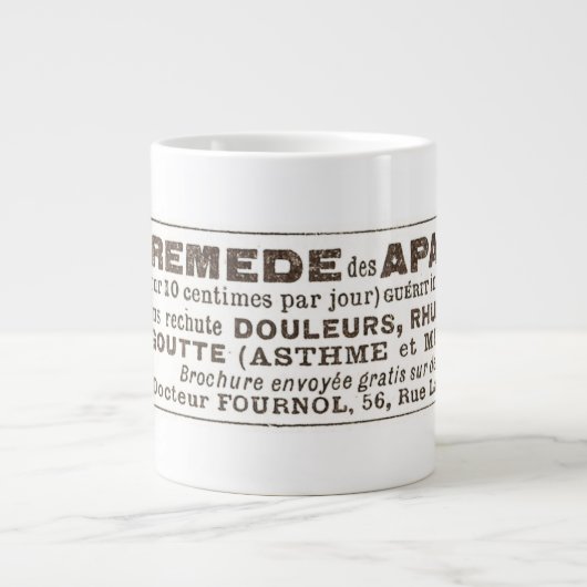 Funny Quack Docure Heilung Apache Remedy und Jumbo-Tasse (Vorderseite)