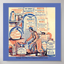 Funny Quack Medicine Imaginär, Vintager Ziviler Kr Poster