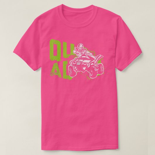 Funny Quad Retro Quad Riding Four Wheeler ATV für T-Shirt (Design vorne)