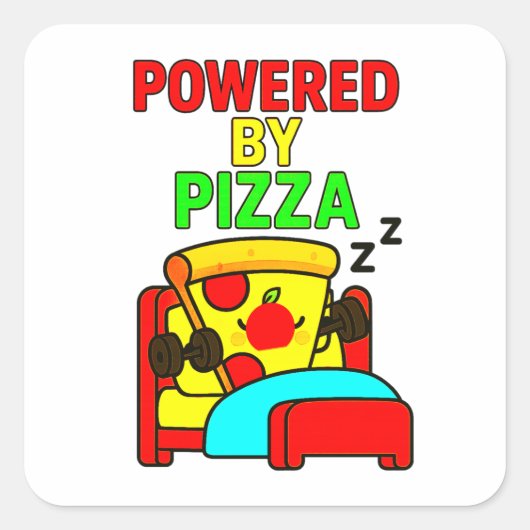 Funny Quadratischer Aufkleber (Vorderseite)