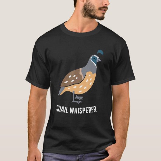 Funny Quail Whisperer Liebe Quäntchen T-Shirt (Vorderseite)