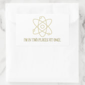 Funny Quantum Mechanics Rechteckiger Aufkleber (Tasche)