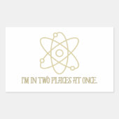 Funny Quantum Mechanics Rechteckiger Aufkleber (Vorderseite)