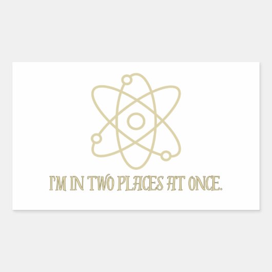 Funny Quantum Mechanics Rechteckiger Aufkleber (Vorderseite)