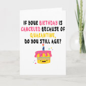 Funny Quarantine Birthday Karte (Vorderseite)