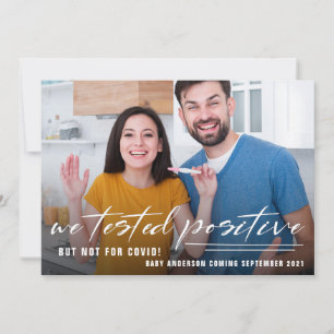 Funny Quarantine Foto Schwangerschaft Ankündigung