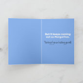 Funny Quarantine Hand Sanitizer Margaritas Karte (Innenseite)