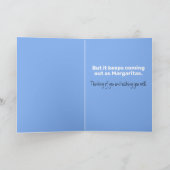 Funny Quarantine Margarita Hand Sanitizer Karte (Innenseite)