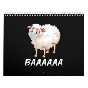 Funny Quarantine   Maske Sheep Trendy Geschenke Kalender