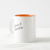 Funny Quarantine ModernTypografy Trendy Zweifarbige Tasse (Vorderseite Links)