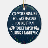 Funny Quarantine Pandemic Gift für Mitarbeiter Keramik Ornament (Links)