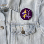 Funny Queen Bee Button (Beispiel)