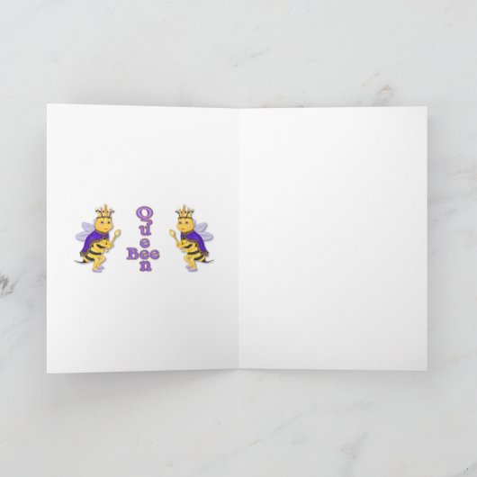 Funny Queen Bee Karte (Innenseite)