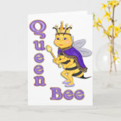 Funny Queen Bee Karte (Gelbe Blume)