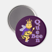 Funny Queen Bee Magnet (Vorderseite/Rückseite)