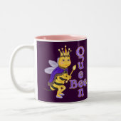 Funny Queen Bee Zweifarbige Tasse (Links)