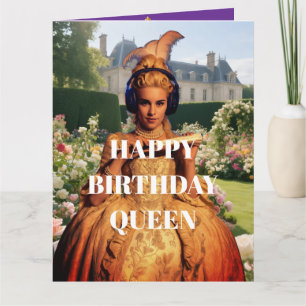 Funny Queen Birthday Card Karte