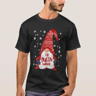 Funny Queen Gnome Family Matching Weihnachtsgesche T-Shirt