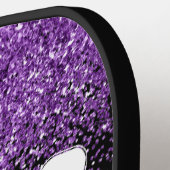 Funny Queen Lila Glitzer Pickleball Paddle (Linke Seite)