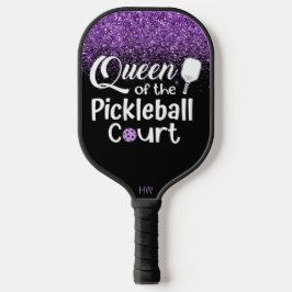 Funny Queen Lila Glitzer Pickleball Paddle