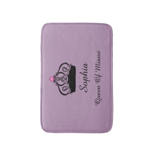 Funny Queen Monarchie Badematte (Vorderseite Vertikal)