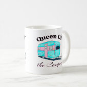 Funny Queen of the Camper RV Kaffeetasse (VorderseiteRechts)