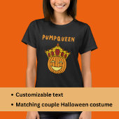 Funny Queen Pumpkin Pub Couple Halloween Kostüm T-Shirt