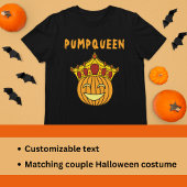Funny Queen Pumpkin Pub Couple Halloween Kostüm T-Shirt