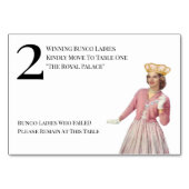 Funny Queen Table Two Bunco Tischnummer (Vorderseite)