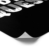 Funny Queso Art for Men Cheese Chips & Amp; Q Poster (Ecke)