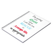 Funny Quest Notebook Notizblock (Linke Seite)