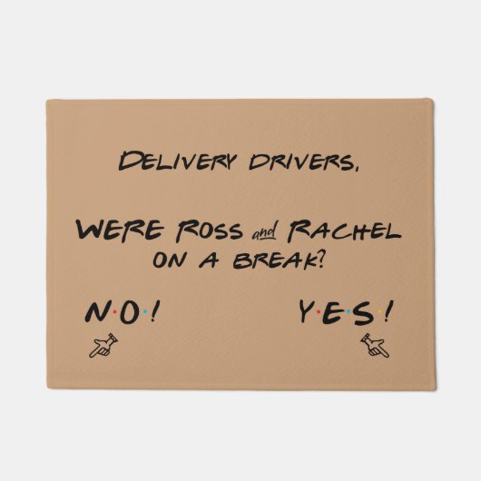 Funny Question Door Mat Fußmatte (Vorderseite)