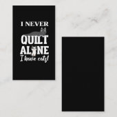 Funny Quilter Cat Lady Geschenk für Quilter Visitenkarte (Vorne/Hinten)