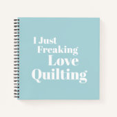 Funny Quilter Quilter Quilter Zitat Graph Paper Notizblock (Vorderseite)