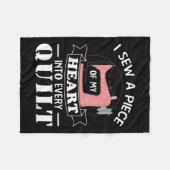 Funny Quilters Geschenke Fleecedecke (Vorderseite (Horizontal))