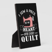 Funny Quilters Geschenke Fotoplatte (Seite)