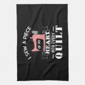 Funny Quilters Geschenke Geschirrtuch (Vertikal)