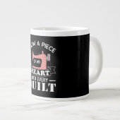 Funny Quilters Geschenke Jumbo-Tasse (Vorderseite Rechts)