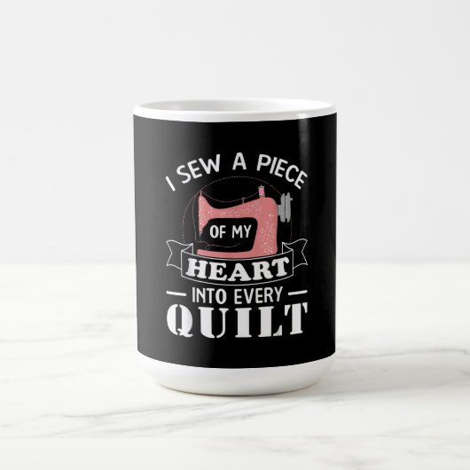Funny Quilters Geschenke Kaffeetasse (Mittel)