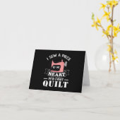 Funny Quilters Geschenke Karte (Gelbe Blume)