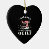 Funny Quilters Geschenke Keramik Ornament (Rechts)