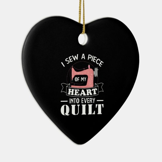 Funny Quilters Geschenke Keramik Ornament (Rechts)