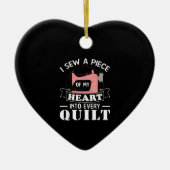 Funny Quilters Geschenke Keramik Ornament (Vorne)